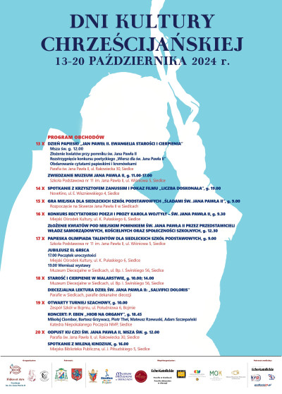 Dni Kultury Chrześcijańskiej w Siedlcach 13-20 października 2024 r.