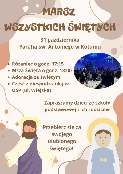 Zaproszenie na Marsz Wszystkich Świętych