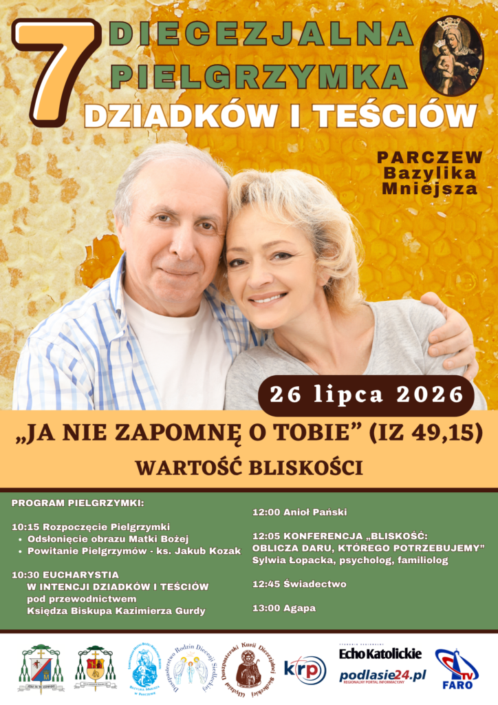 Zaproszenie na 7. Pielgrzymkę Dziadków i Teściów do Parczewa